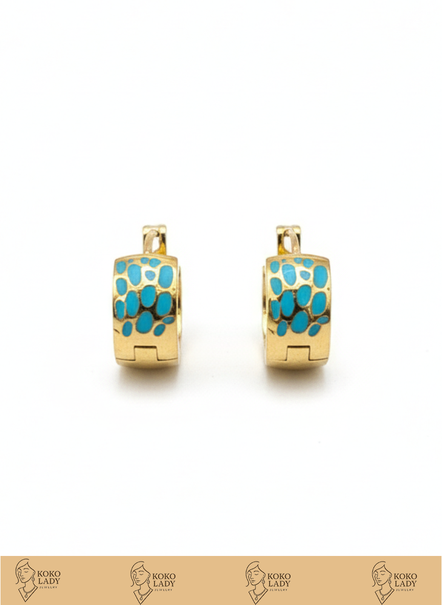 The Blush Leopard Mini Earrings