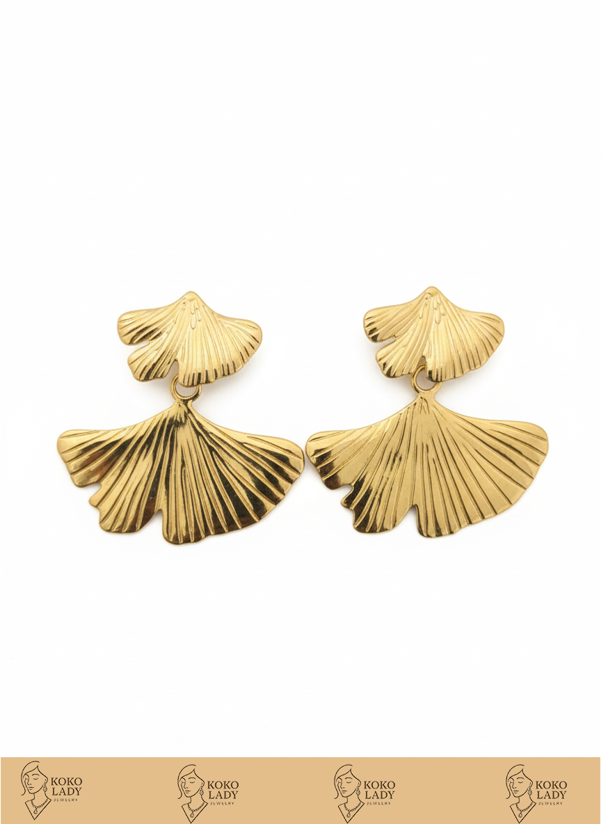 Ginkgo Leaf Earring
