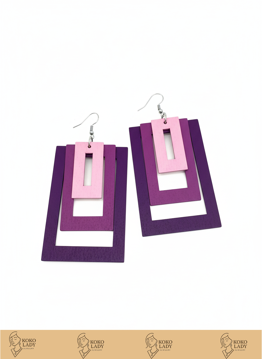 Violet Bloom Earrings